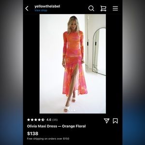 Yellowthelabel. Gorgeous dress, size M.